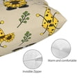 thumbnail image 3 of Balery Gnomes Bees And Sunflowers Funda de Cojín Estampada, Regalos para Mujeres, Regalos de Amor para Ella, Regalos para Novia o Esposa, Funda de Almohada-14"x20", 3 of 6