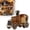 04 Cement Mixer Truck B, variant on Jeep SUV Shaped Whiskey Decanter, Clear Off-Road Truck Glass Liquor Bottle, Decorative Novelty Bar Container for Bourbon Spirits & Automotive Enthusiast Gifts