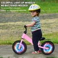 thumbnail image 2 of SPPTTY Kids Balance Bike with Glowing Wheels,12" Balance Bicycle for 2-5 Years Old,Pink, 2 of 9