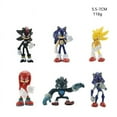thumbnail image 4 of New 12pcs Set Mini Cute Sonic PVC Character Toy Hedgehog Shadow Tail Figure Model Dolls Children Animal Toy Birthday Gift 5-6cm, 4 of 6
