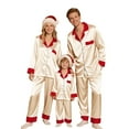 thumbnail image 4 of Family Christmas Pajamas Matching Sets Silk Casual Matching Set for Family, 4 of 7