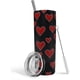 thumbnail image 1 of Vaso de San Valentín con tapa y pajita de acero inoxidable de 20 oz, vaso delgado con aislamiento, botella de agua, taza de viaje, regalo de San Valentín para mujeres., 1 of 6