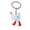 White, variant on Creative Acrylic Chicken Shaped Keychain Rooster Keyring Pendant For Gifting