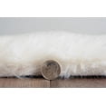 thumbnail image 6 of Linon Maven Faux Rabbit White 5' X 7' Rectangle Area Rug RUGFR0257, 6 of 6