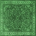 thumbnail image 1 of Ahgly Company Indoor Square Persian Emerald Green Traditional Area Rugs, 5' Square, 1 of 4