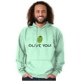 thumbnail image 6 of Olive You Love Pun Matching Couples Hoodie Sweatshirt Women Men Brisco Brands 2X, 6 of 7