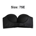 thumbnail image 2 of pitrice Strapless Multiway Bra Versatile Solution For Any Outfit Easy To Wear Polyester Strapless Front Closure Bra Lift Bra black 34/75E, 2 of 6