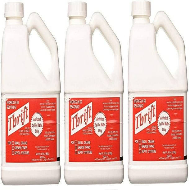 THRIFT T600 Alkaline Based 6 lb. Granular Drain Cleaner (3(Pack))