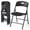Black, variant on WASUHE 4 Pack Black Folding Chairs with Enhanced Iron Frame, Stackable Plastic Folding Chairs for Party, Wedding, Meeting Room, Weight Capacity 350 lbs