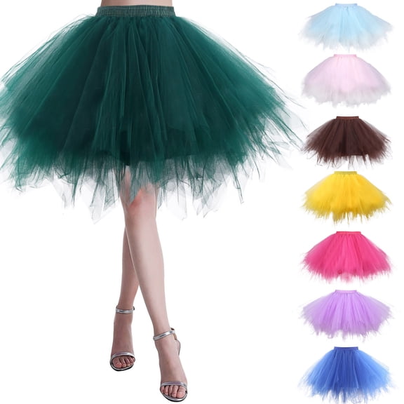 Skirts for Women Carnival Dance Party Holiday Party Tutu Ballet Casual Comfortable Womens Skirt BU1 M