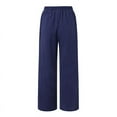thumbnail image 4 of ZANZEA Women Long Pants Plain Wide Legs Casual Holiday Street Trousers, 4 of 9
