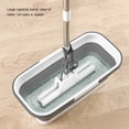 thumbnail image 4 of Cubo de agua, herramienta de limpieza plegable, suministros de agua, recipiente de agua de plástico pequeño Rectangular para pesca doméstica Almacenamiento y organización del hogar gris azul L Inteprter HA083104-02, 4 of 6