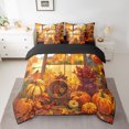 thumbnail image 2 of Ensembles de Literie Rustiques d'Automne Ferme Tournesol Citrouille Lit en Sac Récolte de l'Action de Grâce Ensemble de Couette Simple 7 Pcs Feuilles d'Érable d'Automne Ensemble de Lit de Campagne Décoration de Chambre à Coucher, 2 of 5