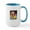 White/Blue Inside, variant on CafePress - Santa Claus Rocket Mugs - 15 oz Ceramic Large White Novelty Mug