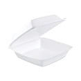 thumbnail image 6 of Dart Foam Hinged Lid Containers, 1-Compartment, 8.38 x 7.78 x 3.25, White, 200/Carton -DCC85HT1R, 6 of 11