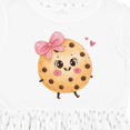 thumbnail image 4 of Inktastic Cute Cookie with Pink Bow Girls Toddler Dress, 4 of 5