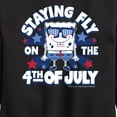 thumbnail image 3 of SpongeBob SquarePants - Fly on the 4th of July - Toddler And Youth Crewneck Fleece Sweatshirt, 3 of 6