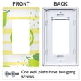 thumbnail image 3 of Yayeee Rocker Switch Wall Plate 2-Gang 4.7"x4.6" Home Decorative Outlet Cover, Green Lemon Pattern, 3 of 6