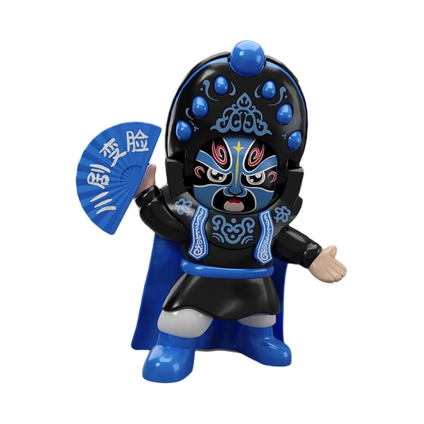 Muñeca que cambia de cara Baoblaze de la Ópera de Sichuan azul