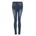 thumbnail image 6 of Bigersell Ripped Distressed Jeans for Women Full Length Pants Jeans Women Fashion Solid Color Denim Pokets Hole Casual Zipper Fringe Jeans Pants Wide Leg Jeans for Ladies, 6 of 9