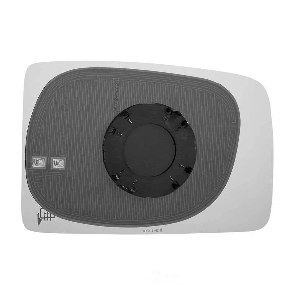 Burco Side View Mirror Replacement Glass with Motor Mount Plate - Clear Glass - 2946HRSG