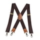 thumbnail image 2 of Tirantes elásticos anchos para hombre, informales, resistentes, para eventos formales Café, 2 of 9