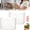 White 2Pcs L, variant on Crystal Clear Freezer Storage Bins, Freezer Organizer Bins and Refrigerator Drawers, Stackable Upright Deep Chest Freezer Organizer Bins for Meat and Veggies