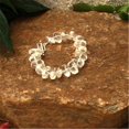 thumbnail image 1 of Bracelet en Cristal de Quartz de 16 x 14 Mm Nugget Rondell, 1 of 1