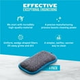thumbnail image 7 of E-Cloth Washing Up Pad Non-scratch Kitchen Dish Scrubber Microfiber Sponge, Blue, 4 Pack, 7 of 7
