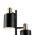 thumbnail image 6 of Novogratz x Globe Electric 67" 3-Light Matte Black Track Tree Lamp Matte Brass Accents, 6 of 6