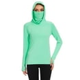 thumbnail image 3 of BASSDASH Women’s UPF 50+ Sun Protection Hoodie with Face Mask Neck Gaiter Breathable Long Sleeve Shirt for Hiking Fishing, 3 of 10