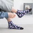 thumbnail image 2 of Pofeuu crystal flower Skull Print 30cm Socks, Adult Running Hiking Socks for Youth and Adult, 2 of 7