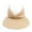 Beige, variant on Green hats for women Polyester Adjustable Empty Top Baseball Cap Cotton Ball Caps for Women and Men One size