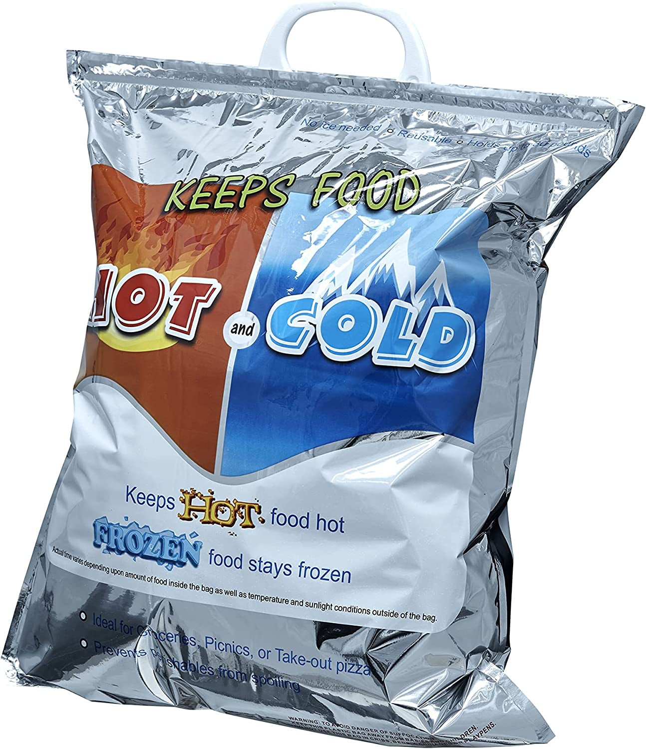 Superio Insulated Hot & Cold Food Delivery Bags - Reusable Thermal Lunch Bags, 13x7x15.5" (8 Pack)