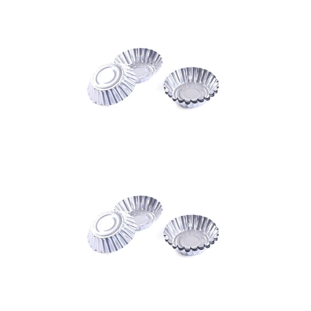 Advancent Pack of 50 Aluminum Foil Egg Fondant Molds Baking Cake Birthday Mold Pastry Mould Single-use Pudding for Kitchen Party 7x4.5x2cm 2piezas Advancent CBP103197