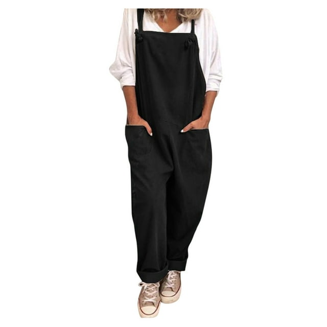 Kcodviy Salopette pour Femme Grande Taille à Rayures et Flèches Combinaison Décontractée Ample Salopette Combishort Combinaison pour Femme Élégante Ample Combinaison