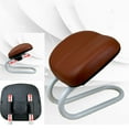 thumbnail image 3 of Meditation Stool Adjustable Height Kneeling Stool Meditation Accessories Decor Supplies (Brown), 3 of 10