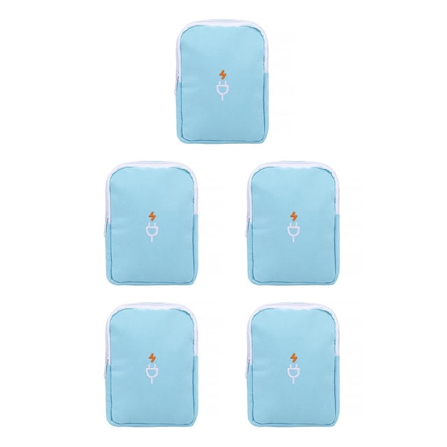 Inteprter Cable de datos Bolsas de almacenamiento blandas Organizador Bolsas protectoras portátiles con cierre de cremallera Estuche de transporte Type1 NO1 Inteprter CBP008644