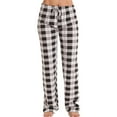 thumbnail image 3 of Horkkom Plaid Pajama Pants Women Elastic Waist Drawstring Lounge Pants Casual Loose Pajama Pants L, Gifts for Women, 3 of 5