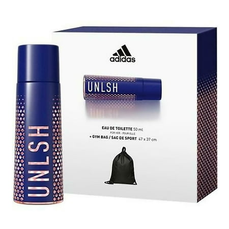 Adidas UNLSH for Her, Eau De Toilette Natural Spray, 1.7 oz with Gym Bag