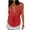 Red, variant on Giftesty Women's Sparkle Sequin Halter Crew Neck Design Sleeveless Casual Tank Top for Daily Wear