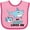 Pink and Fuchsia, variant on Inktastic My Aunt Loves Me with Cute Sharks Boys or Girls Baby Bib