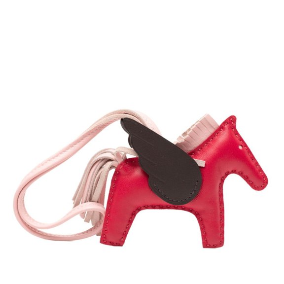 Pre-Owned Herms Rodeo Charm Pegasus PM Bag Pink Brown Anjou Milo Women's HERMES