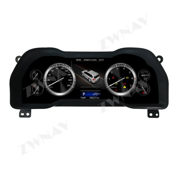 ZWNAV Car Digital Cluster Dashboard For Toyota 4Runner 2014-2019 LCD Virtual Cockpit Instrument Auto Speedometer Headunit Meter Screen