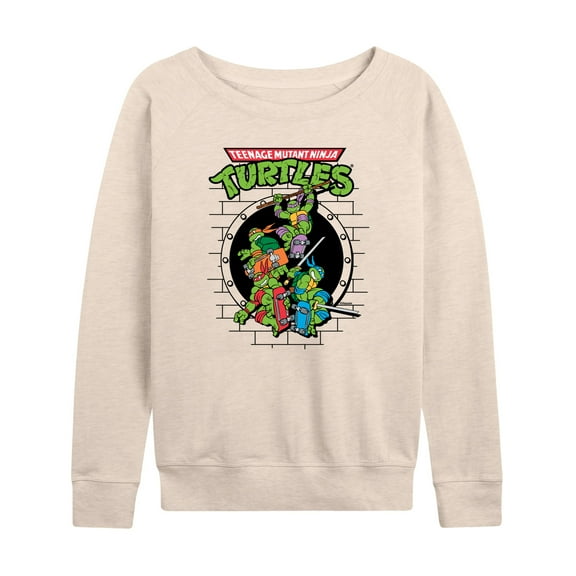 Teenage Mutant Ninja Turtles - Sewer Skateboard - Women's Lightweight French Terry Long Sleeve Shirt