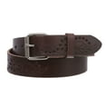 thumbnail image 2 of Vintage Embossed Cowhide Leather Belt for Men & Women with Removable Buckle, 2 of 3