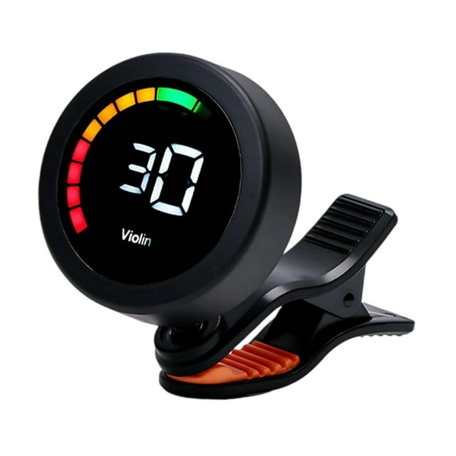 Yinanstore Guitar Tuner Guitar Accessories 360 Degree Rotate Professional Musical Instrument Accessory Fast Accuratie Tuning Banjo Bass Black