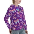 thumbnail image 2 of KLL Bright Butterflies for Womens Pullover Hoodie with Pocket Hooded Long Sleeve Shirts Sweatshirt for Women-XX-Large, 2 of 7