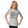 thumbnail image 4 of Road Success Construction Cute Quote Womens Fitted Plus Size Graphic Tee Brisco Brands 3X, 4 of 5