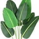 thumbnail image 5 of 60/48-pulgada artificial faux banana leaf plant con pot - 5-foot artificial upright plant featuring 8 trunks para home o oficina greenery decor - 48 pulgadas, 5 of 6
